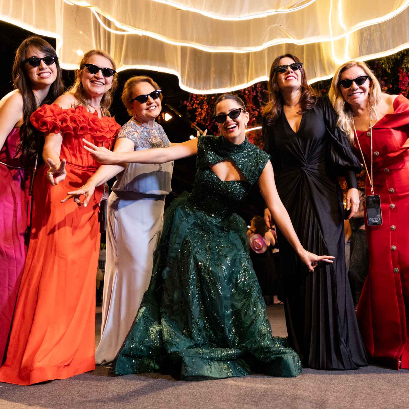 Momento de celebração em uma festa de formatura da TOP